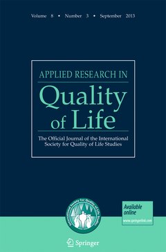 Applied Research in Quality of Life cover